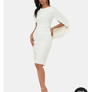 Caped Sheath Dress